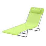 Sun Bed Chair Lounger W/ Adjustable Back | Green