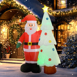 7ft Christmas Inflatable Decor Santa Claus Christmas Tree