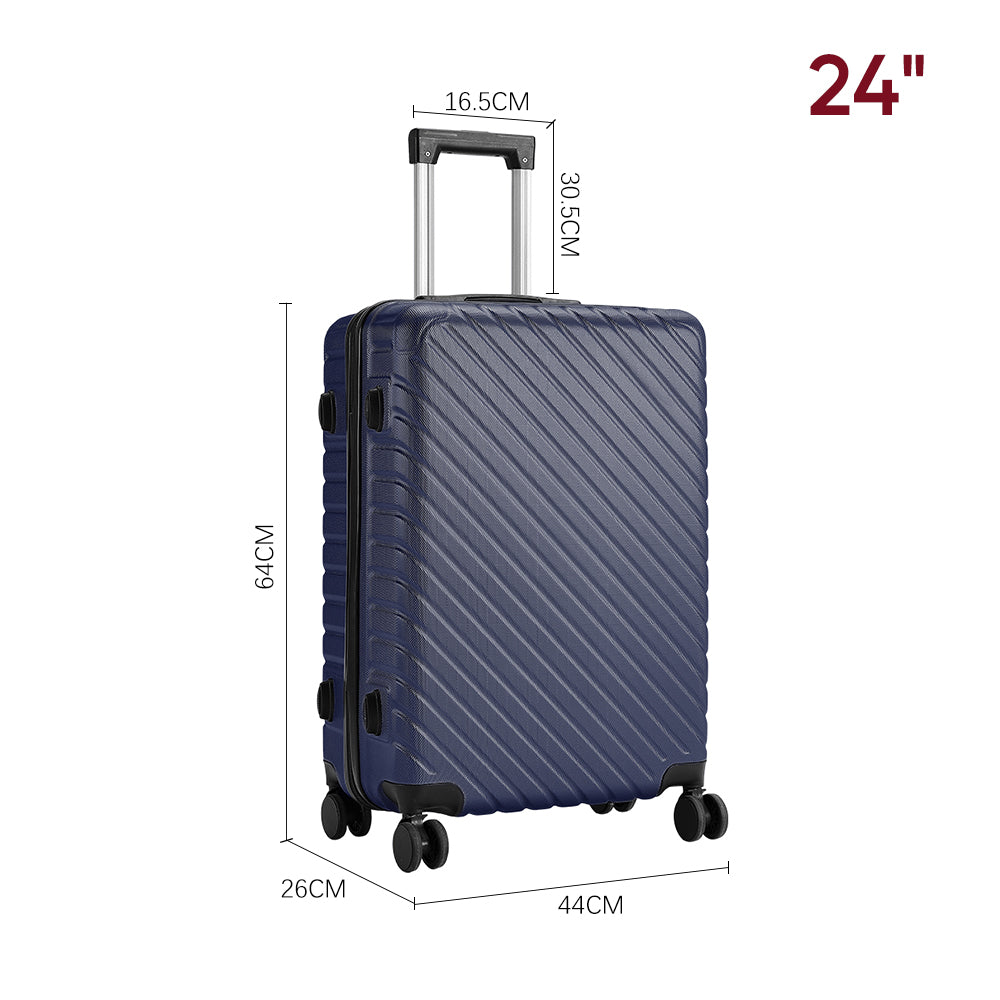 Lightweight Hardside Travel Suitcase With Spinner Wheels | Blue