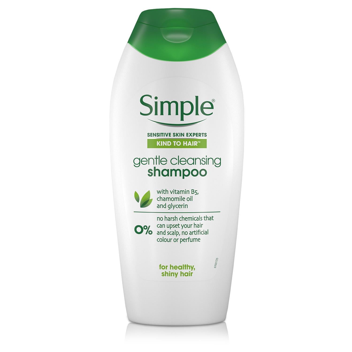 Simple Hair Shampoo Conditioner 400ml & Shower Gel 675ml Bundle
