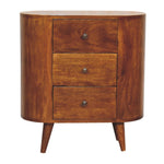 Solid Mango Wood Mini Chestnut Cabinet