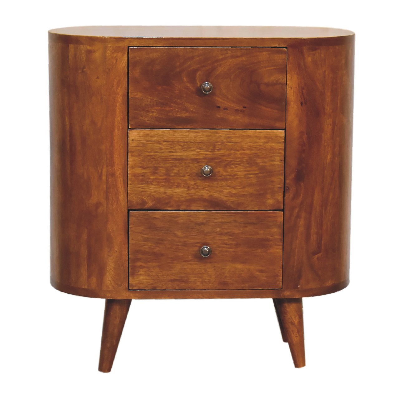 Solid Mango Wood Mini Chestnut Cabinet