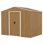 8 X 6ft Garden Storage Shed With Double Sliding Door Outdoor