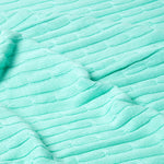 Combed Cotton Cable Knit Throw | 150cm x 200cm | Green