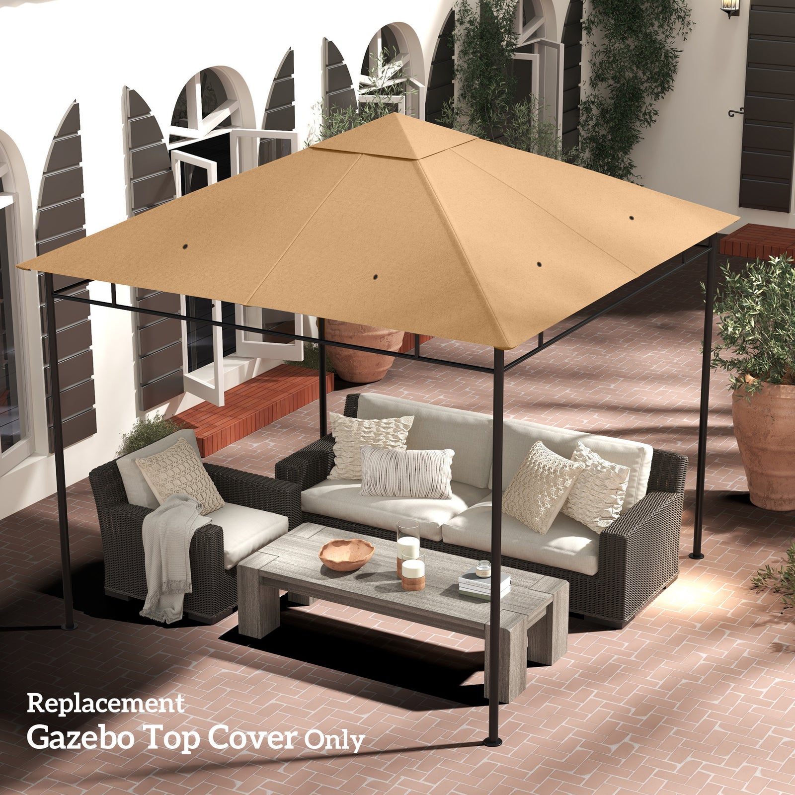 3x3m Gazebo Canopy Replacement Cover
