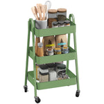 3-tier Kitchen Cart, Wheels | Green