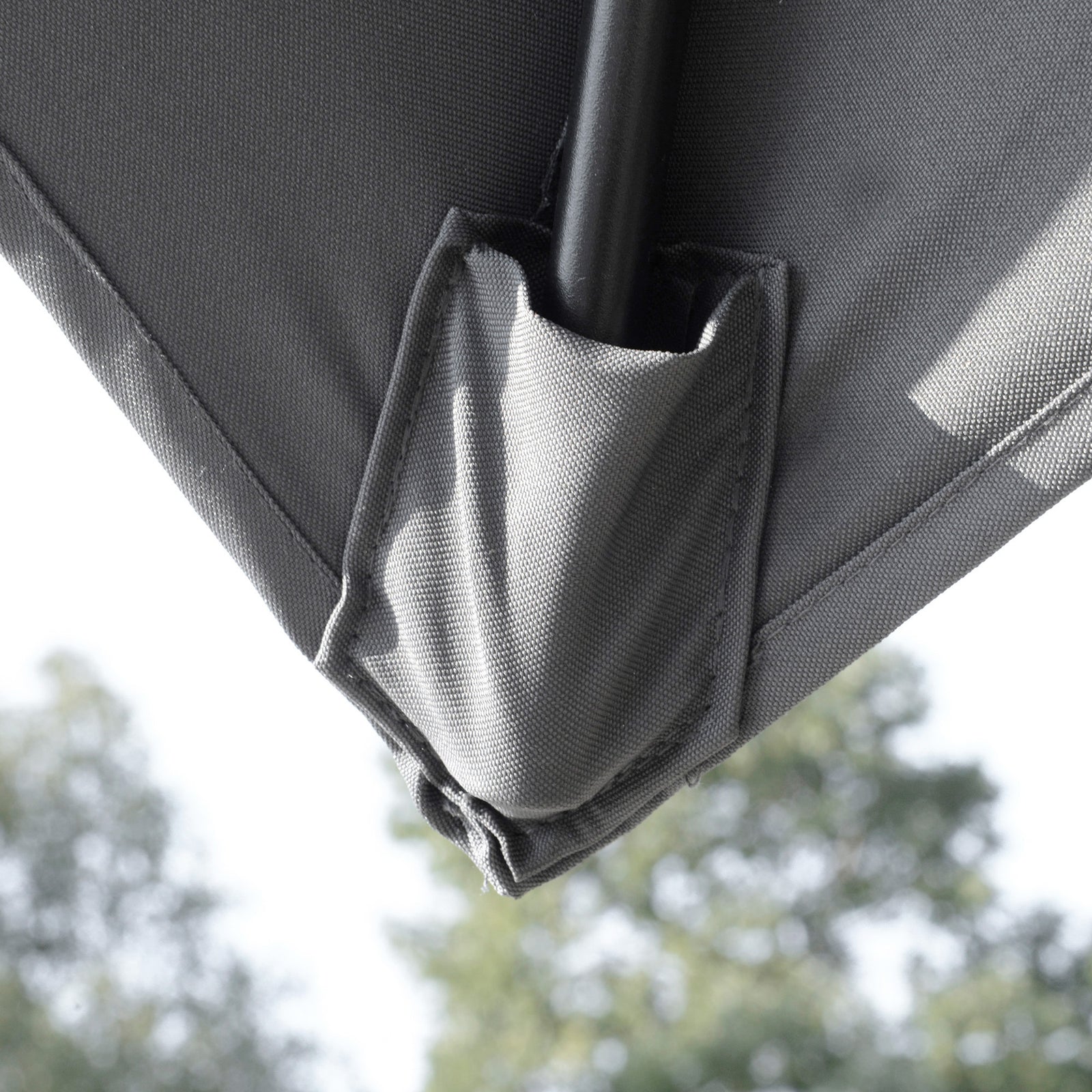 Outsunny 360° Cantilever Parasol Roma Umbrella W/ Base Weights