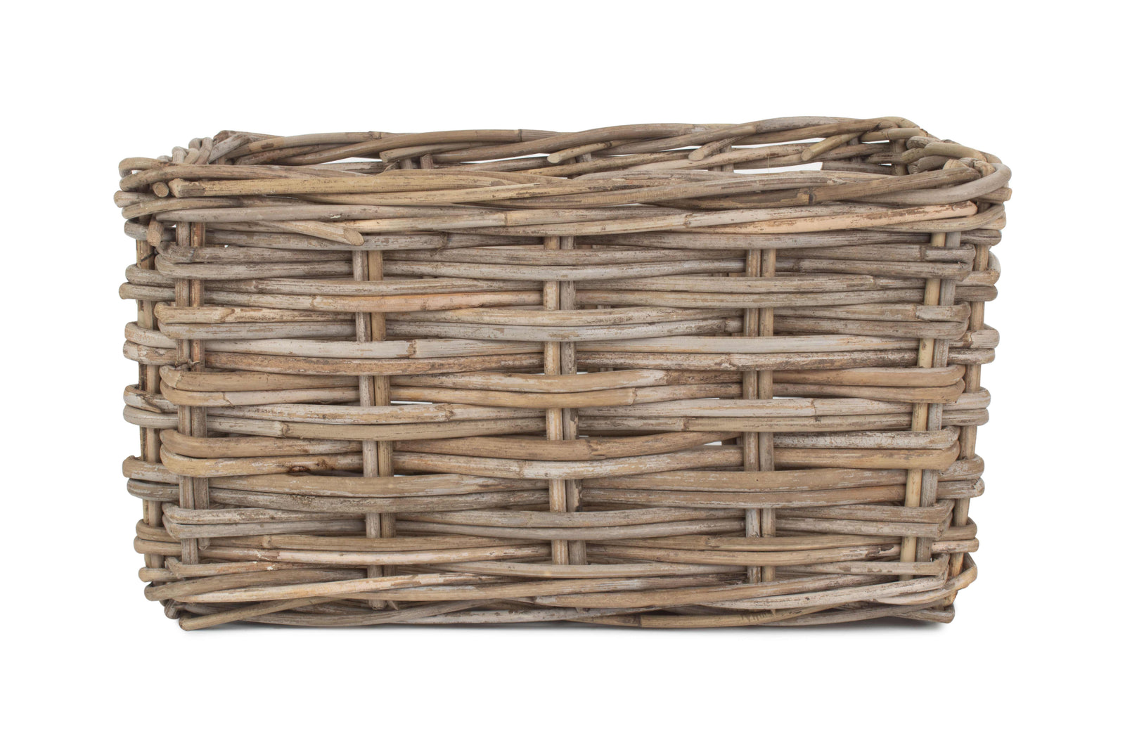 Rattan Rectangular Grey Rattan Storage Baskets | Medium | Gray