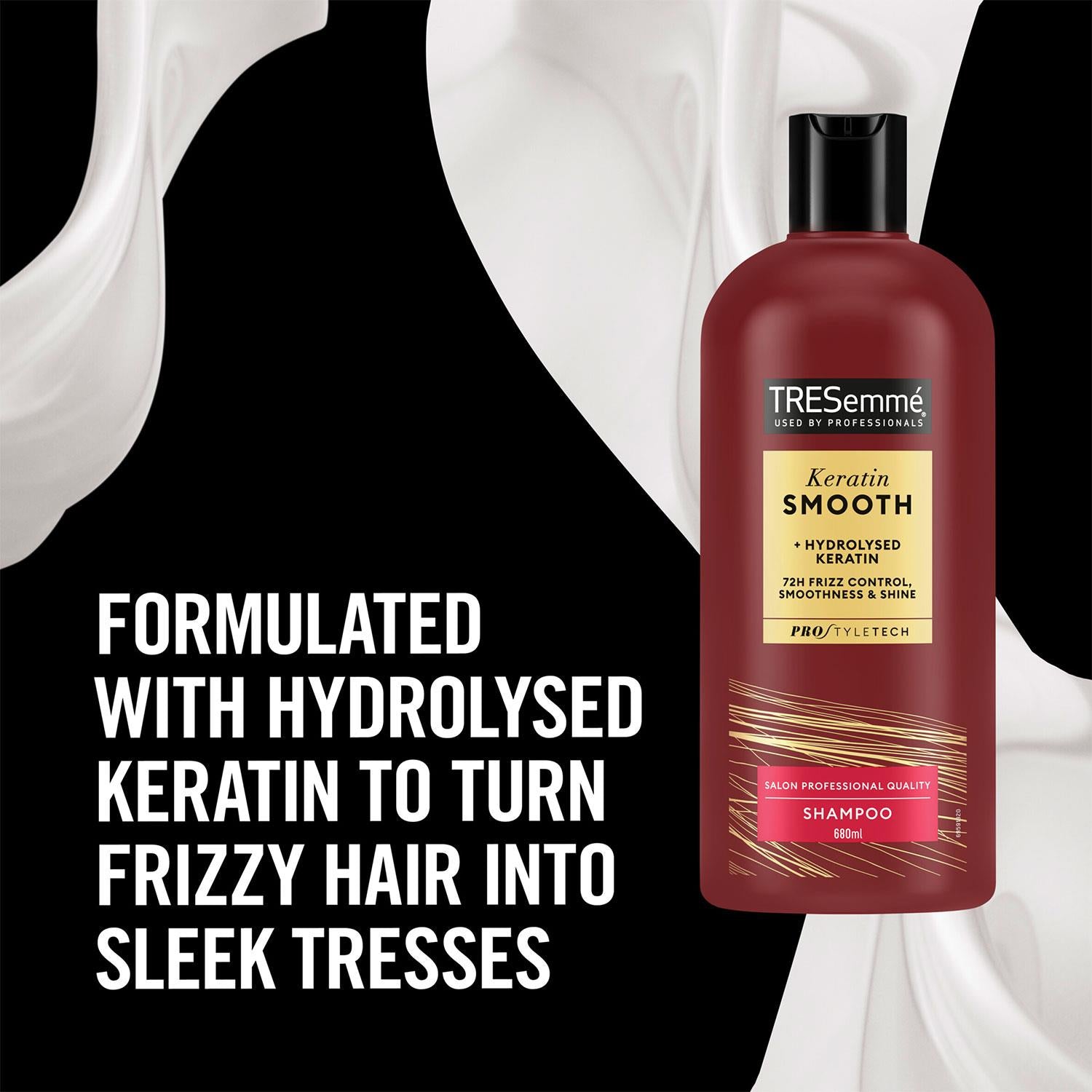 Shampoo Keratin Smooth With Hydrolysed Keratin 72h Frizz Control, 680ml
