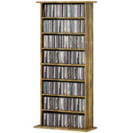 HOMCOM Cd Storage Unit Dvd Tower Blu-ray Storage Shelf For Living Room