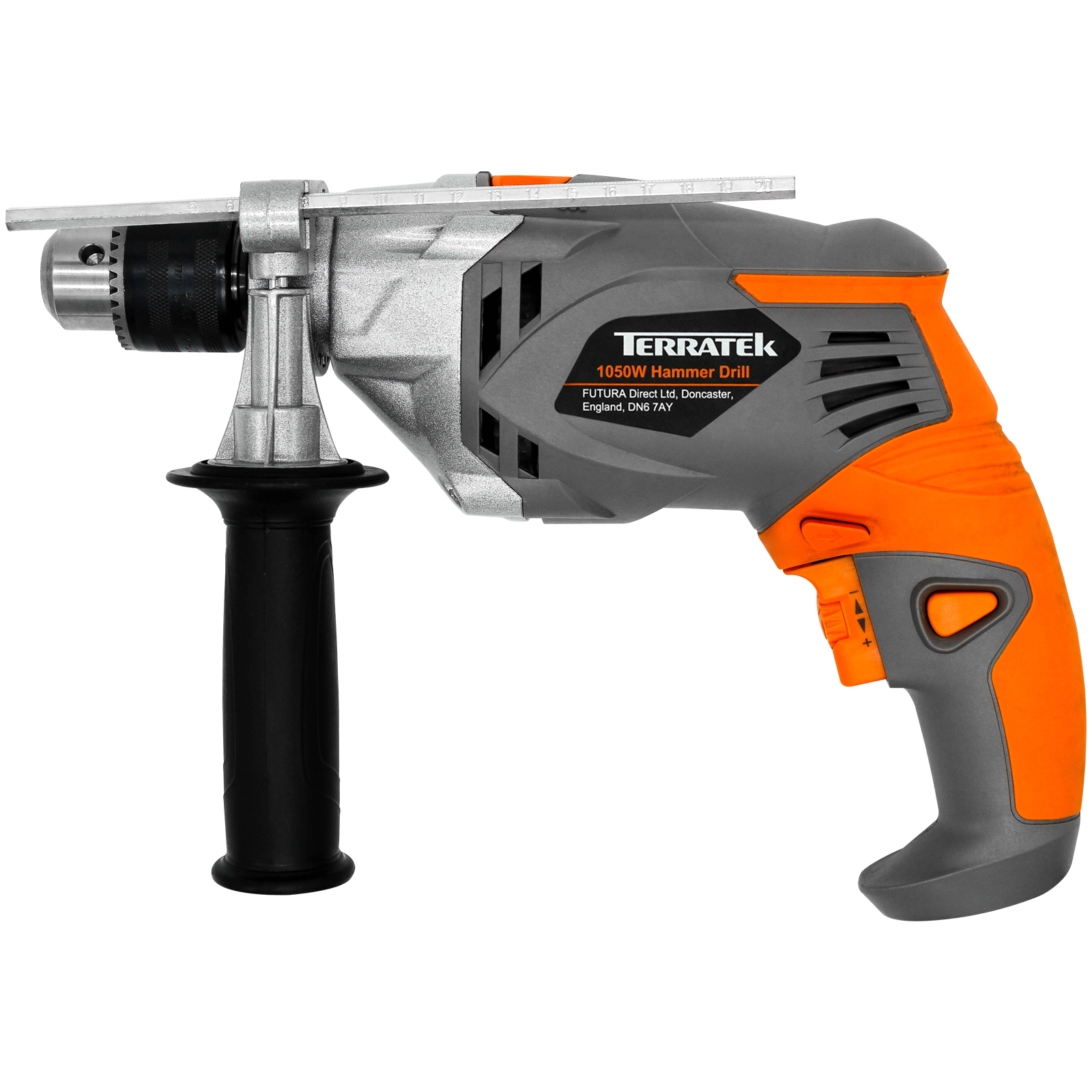 1050w Powerful Electric Corded Hammer Drill, Variable Speed, Lightweight, Key Chuck, Hammer And Electric Drill Modes