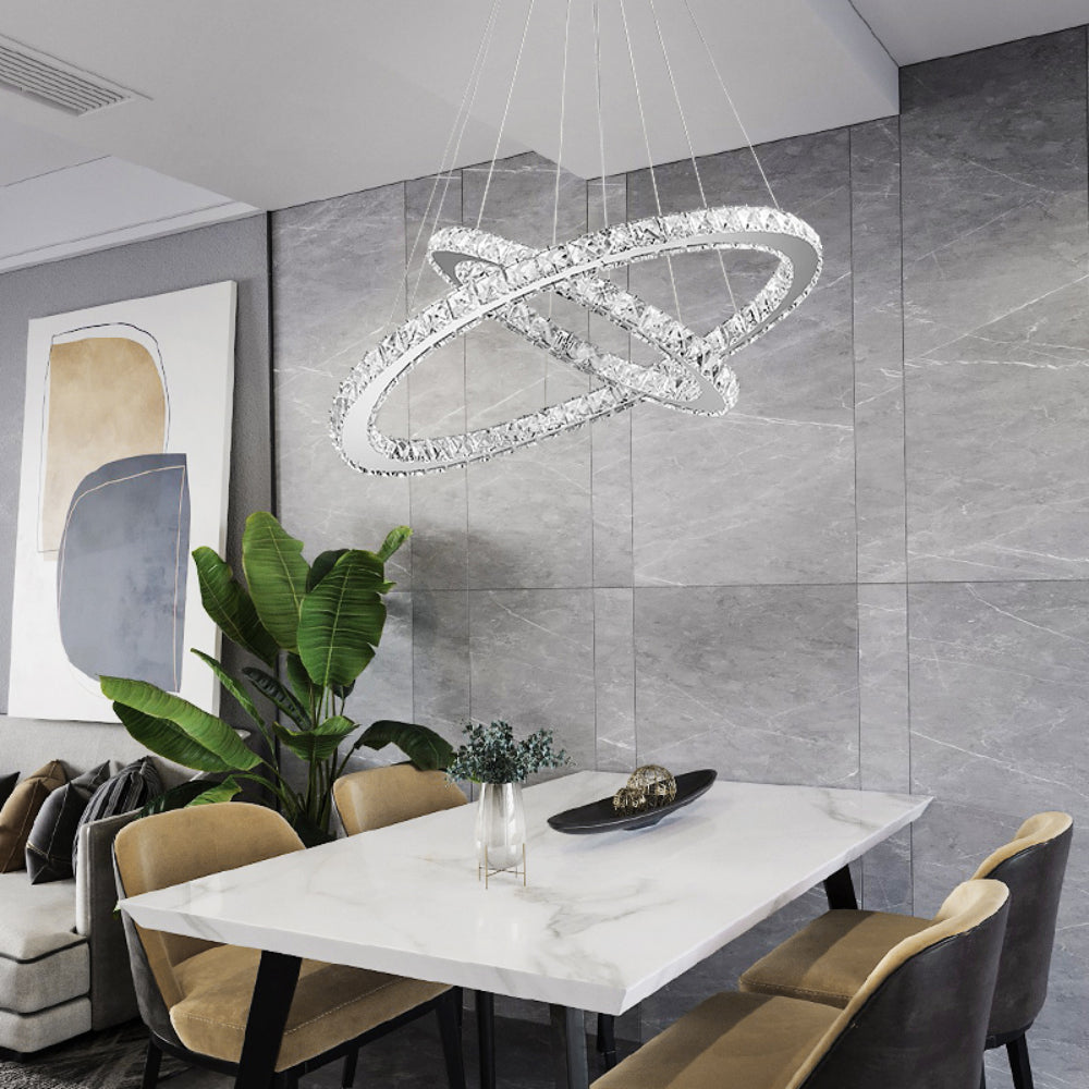 Modern Adjustable Crystal Led Pendant Light