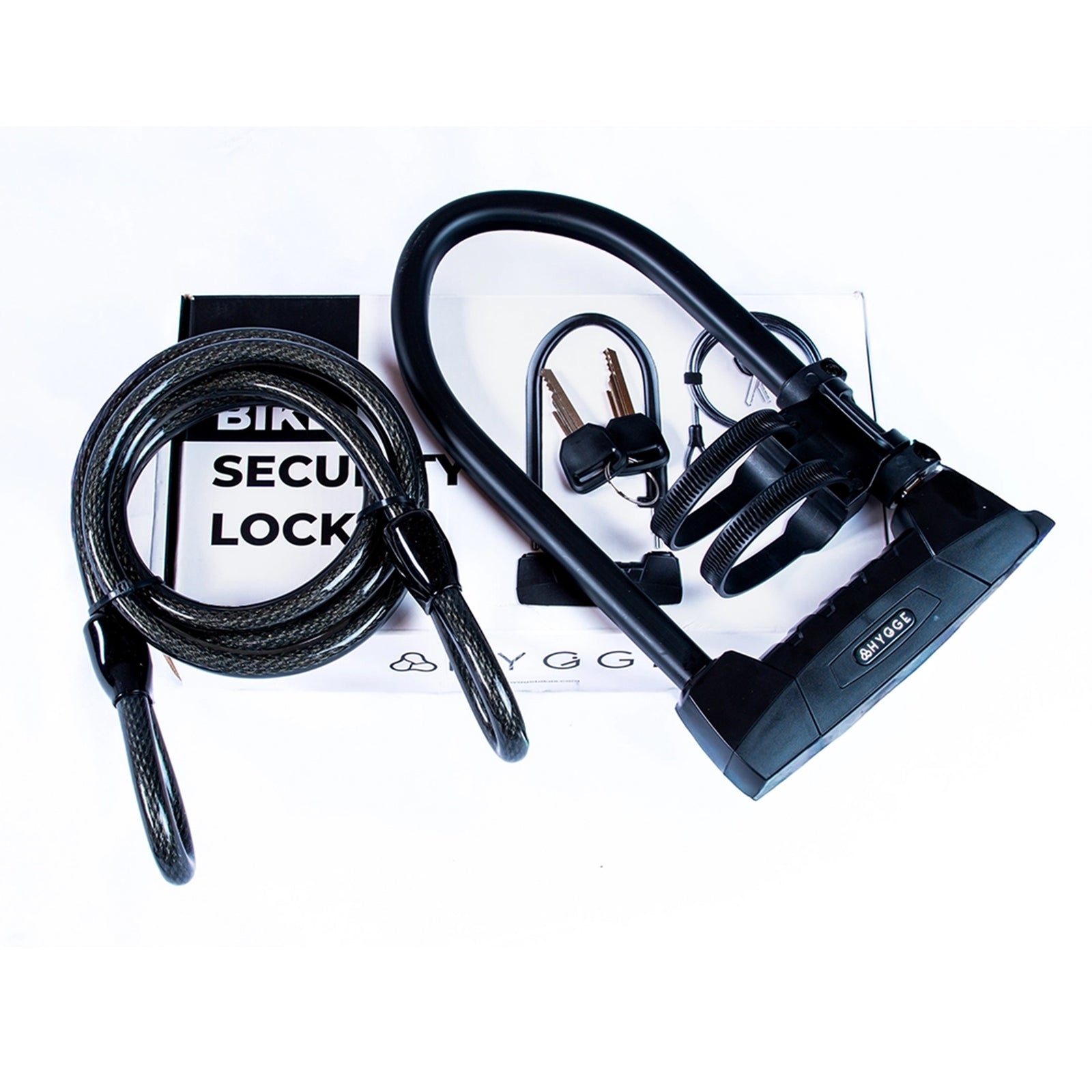 Hygge Bicycle D Lock With Cable – High-security U-lock Set For E-bikes & Bicycles
