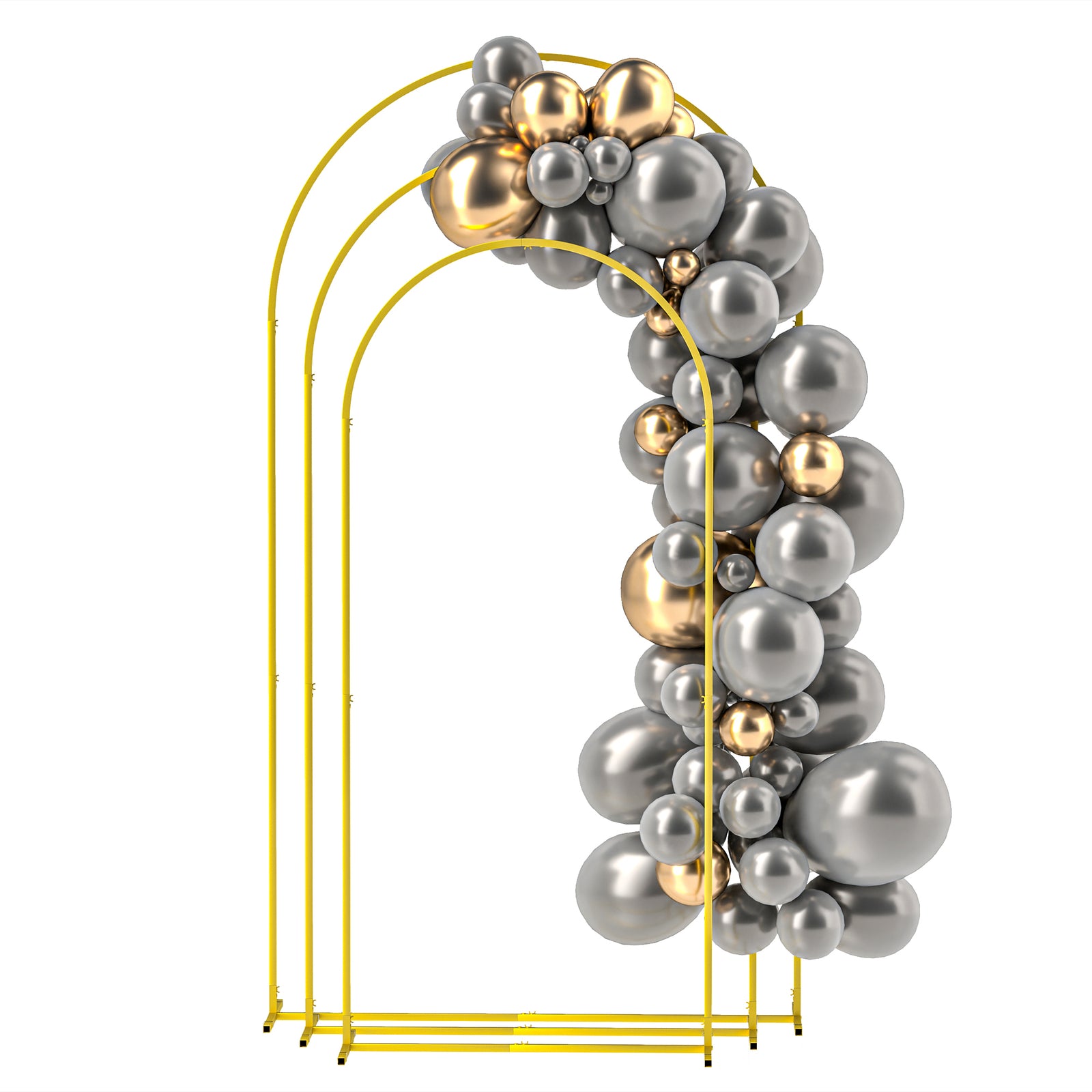 Wedding Arch Frame Set, 2.2, 2, 1.8 M Arch Backdrop Stand
