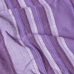 Cotton Morocco Striped Throw | 255cm x 360cm | Mauve