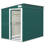Outsunny 7x5ft Garden Shed With Foundation, Sliding Doors, Vents