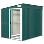 7x5ft Garden Shed With Foundation, Sliding Doors, Vents