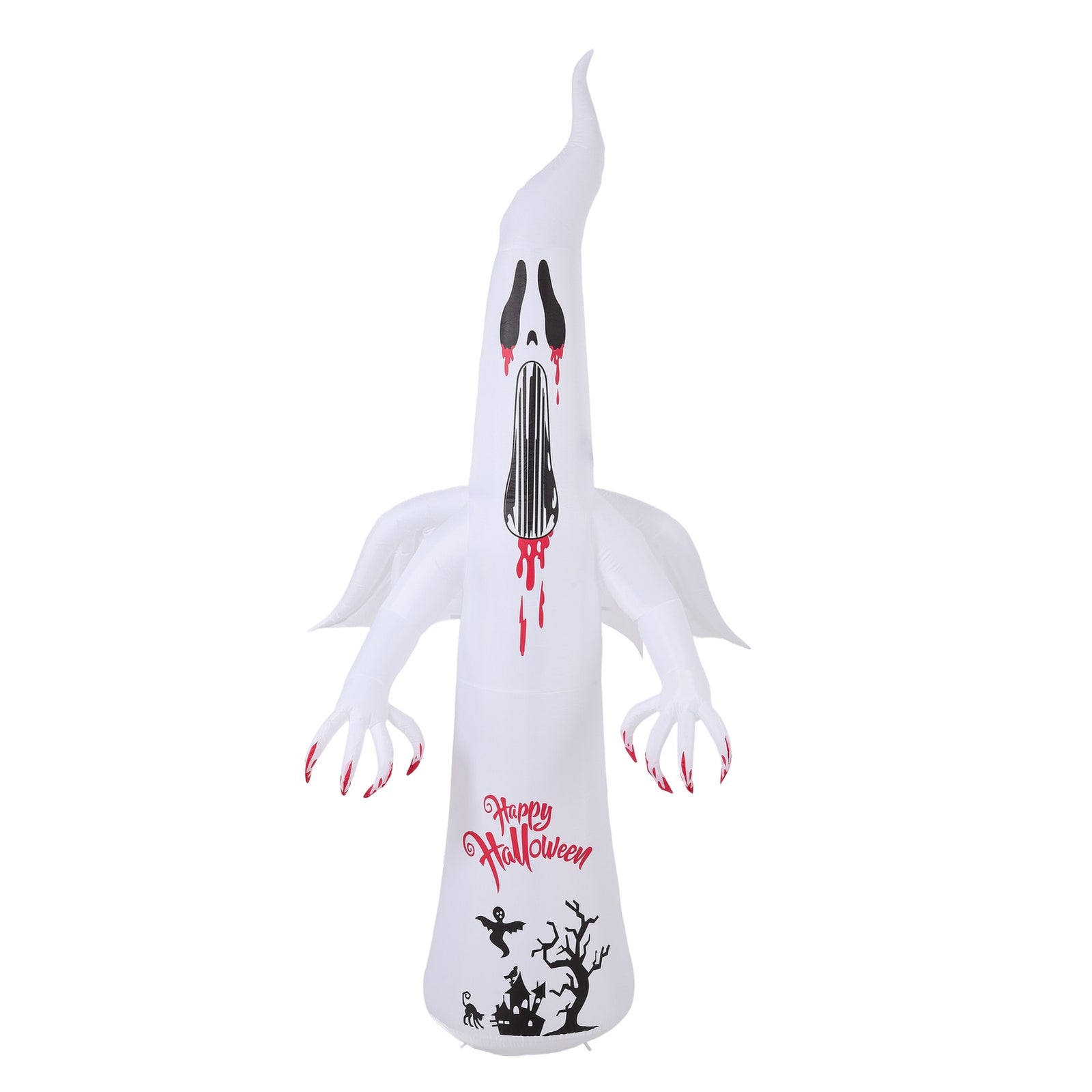 Breeins 10.2ft Halloween Inflatable Scream Ghost Decoration With Built-in Lights