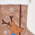 HOMESCAPES Reindeer Christmas Stocking