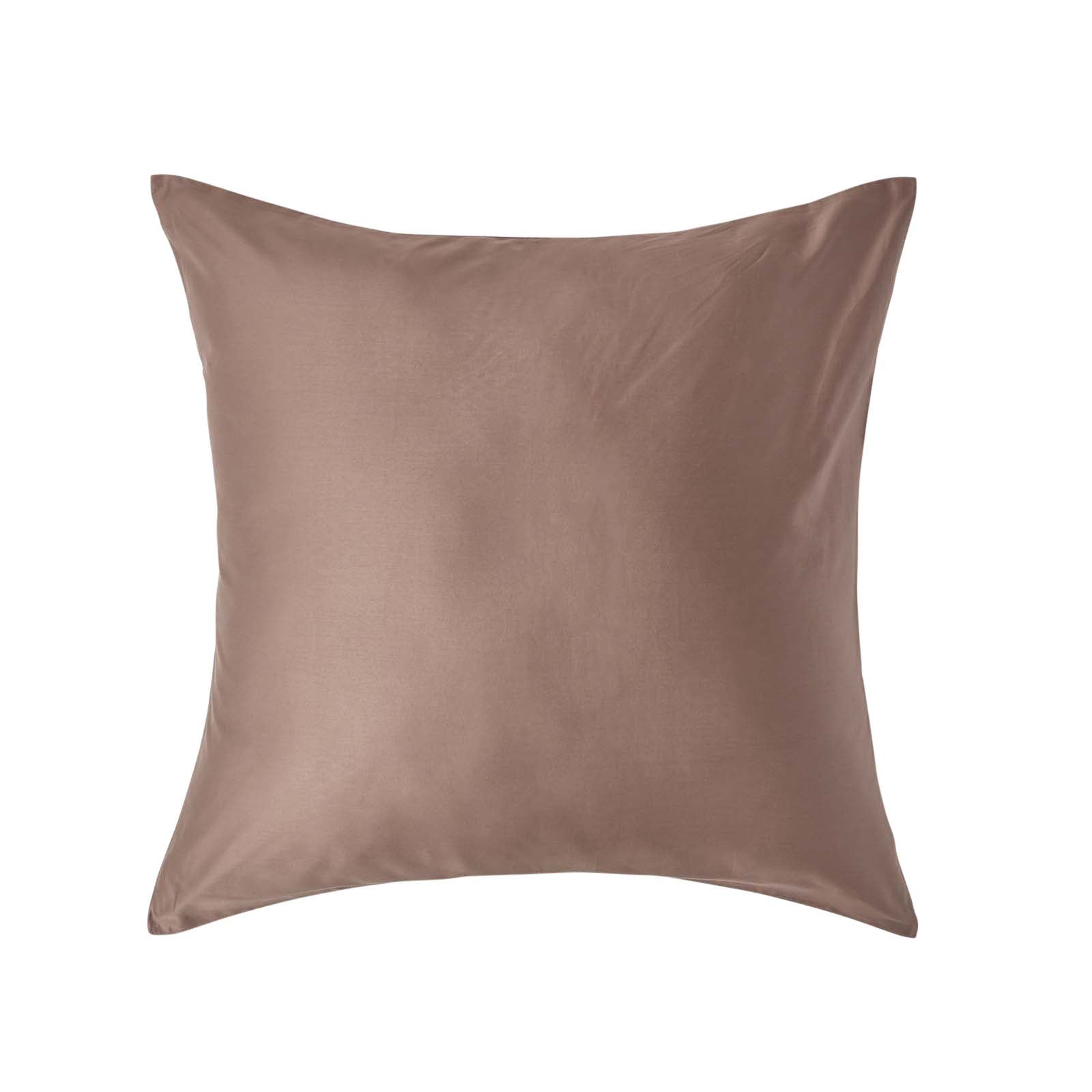 Organic Cotton European Size Pillowcase 400 Tc | 80cm x 80cm | Brown