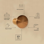 Towel Hook, Robe Hook, Coat Hook, Brushed Copper,architect S+ Collection