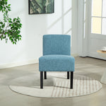Elara Fabric Armless Accent Chair | Teal
