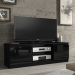 Aura Tv Unit 120cm With Led Lights | Large-Medium | Black