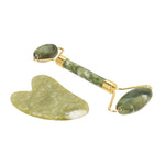 Gua Sha And Jade Roller Set For Facial Massage | Light Green