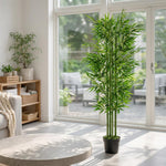 120cm  Design Uk Realistic Artificial Bamboo Plants / Trees Green