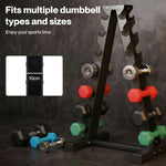Centra Dumbbells Rack 6 Tier 400kg Weight Storage Holder Alloy Steel