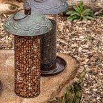 Secret Garden Peanut Feeder – Antique Leaf Design, Green | Antique Copper