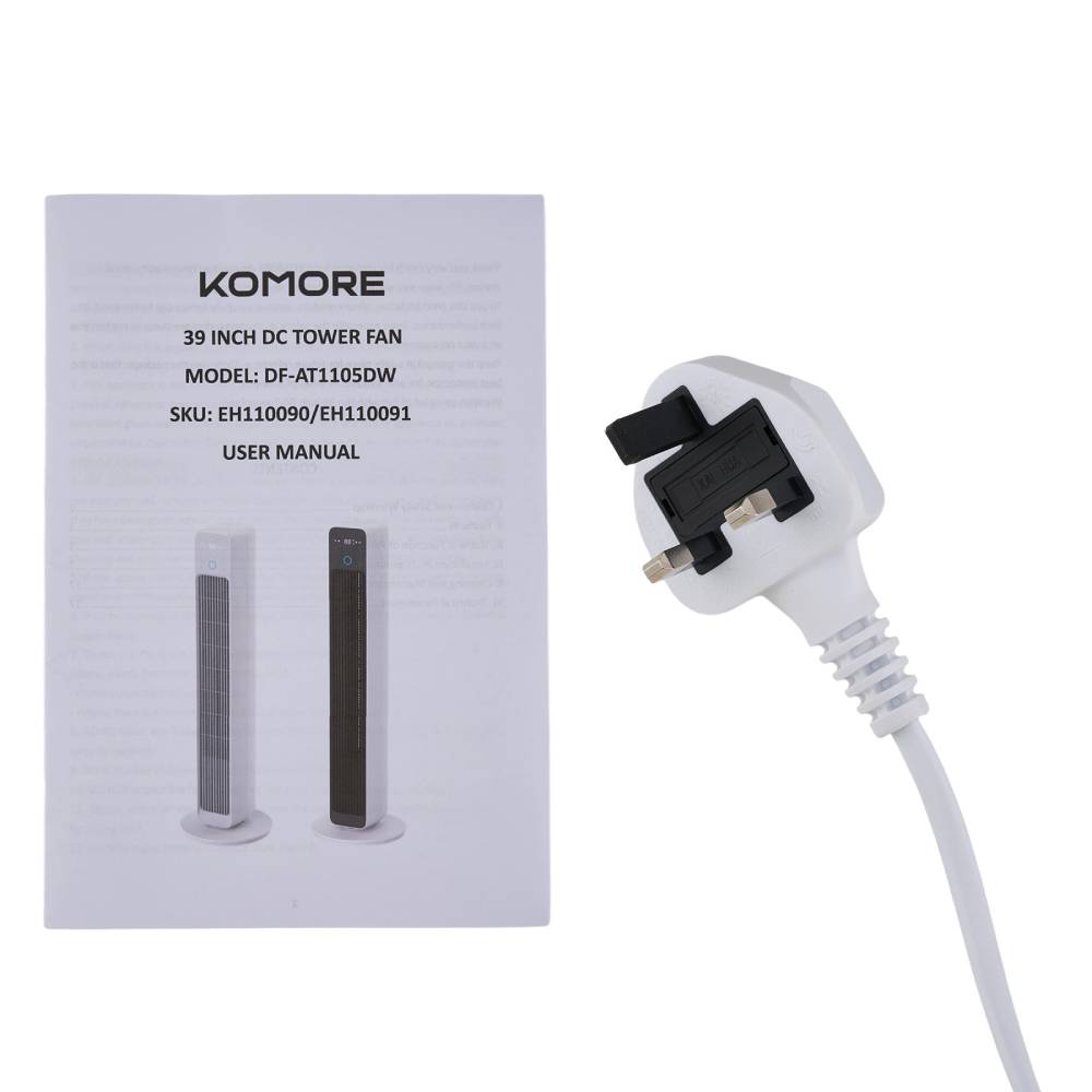 Smart Bladeless Tower Fan With Remote, 12-speed Cooling, 90° Oscillation, Air Purification & 12h Timer