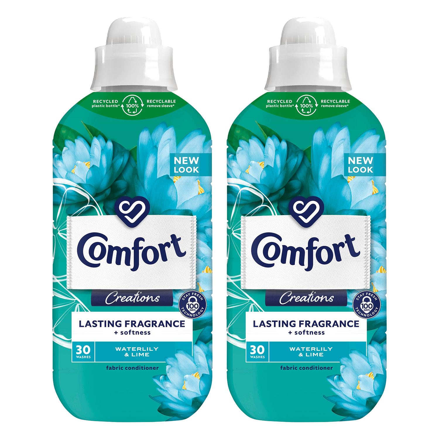 Fabric Conditioner Lasting Fragrance Waterlily & Lime 900ml, 30w | Set of 2