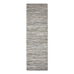Denver Leather Woven Rug | 200cm | Grey