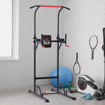 Height Adjustable Power Tower Pull Up Bar For Home Gym | Black