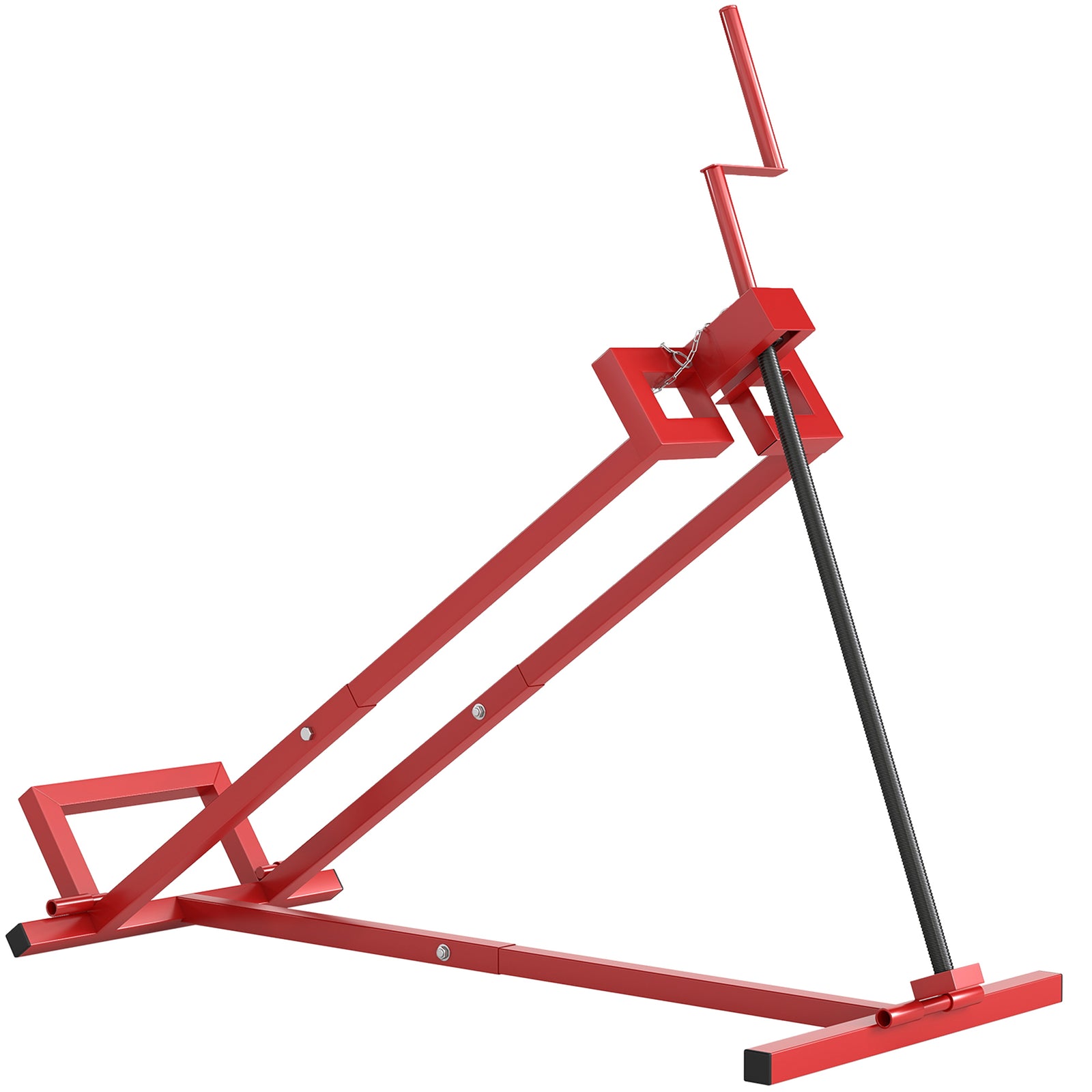HOMCOM Foldable Ride Lawn Mower Lift, 400 Kg Telescopic Maintenance Jack