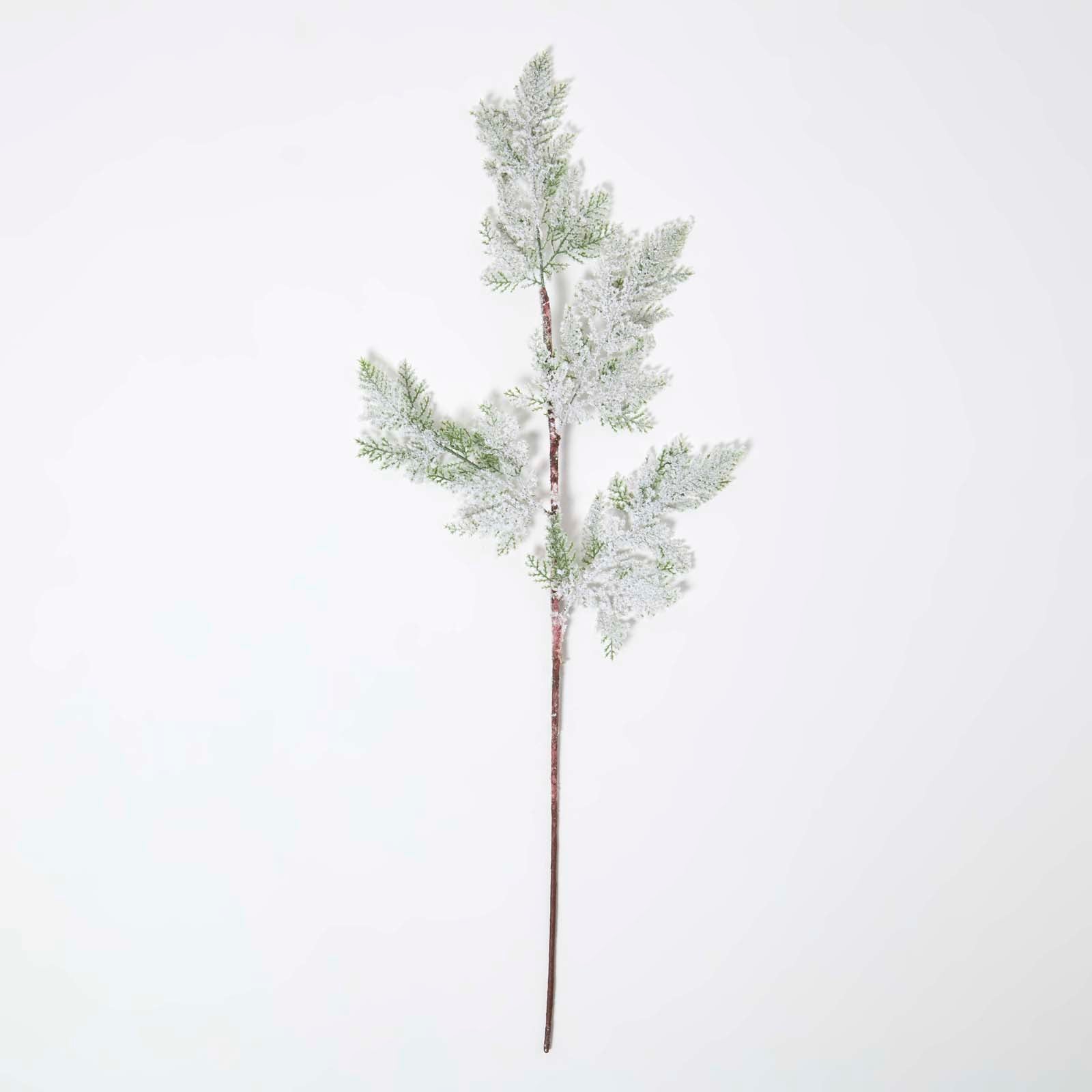 Artificial Snowy Christmas Pine Stem, 27 Cm