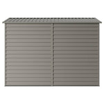 4.6 X 9ft Outdoor Metal Storage Shed Garden Tool Shed With Double Doors, 2 Vents & 4 Hooks