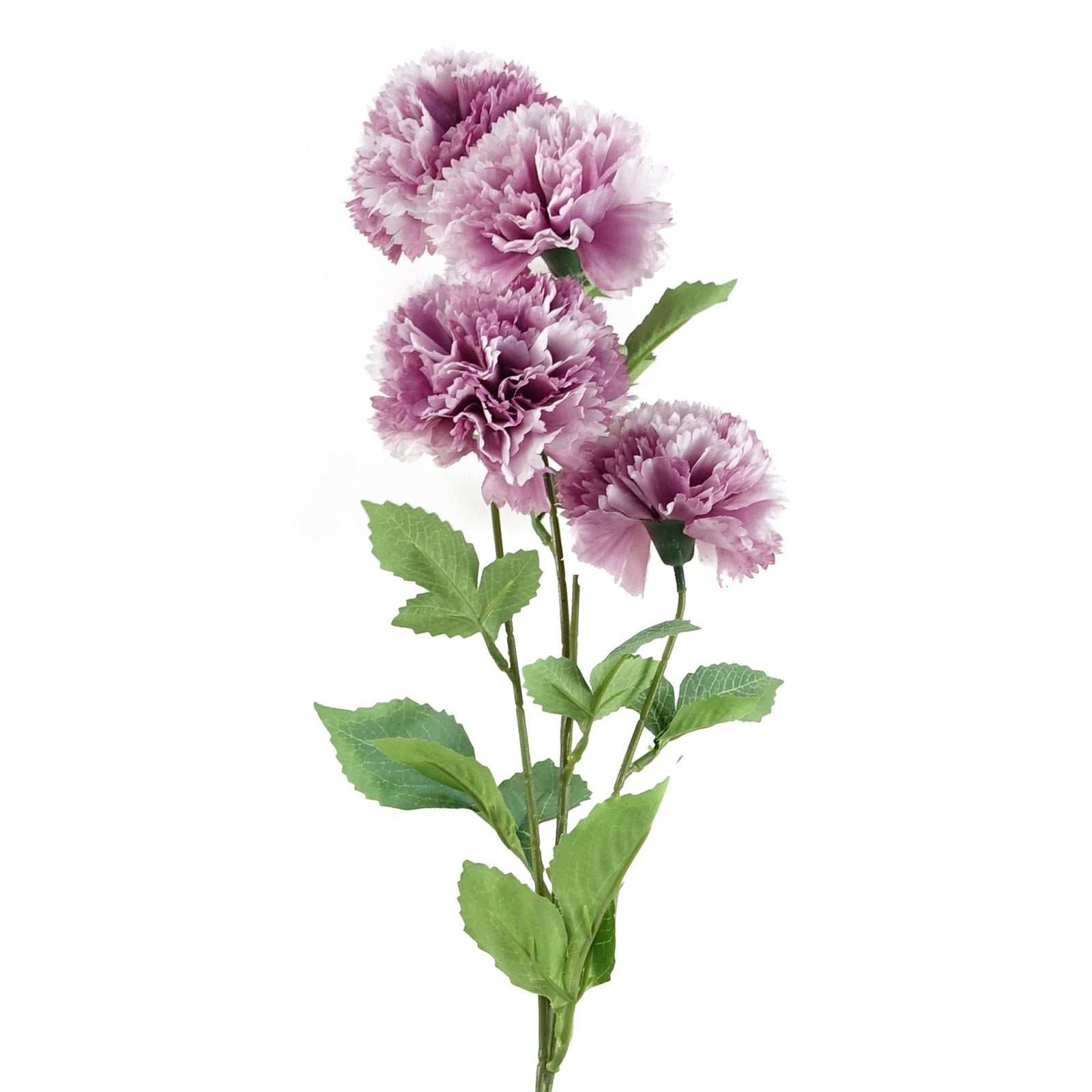 Pack Of 6 X 70cm Pink Artificial Carnation Stem 24 Flowers