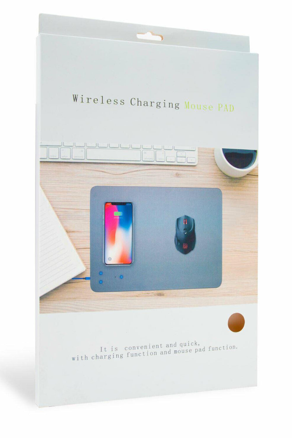 Wireless Charging Pad For Mouse And Cell Phone Charging, Black