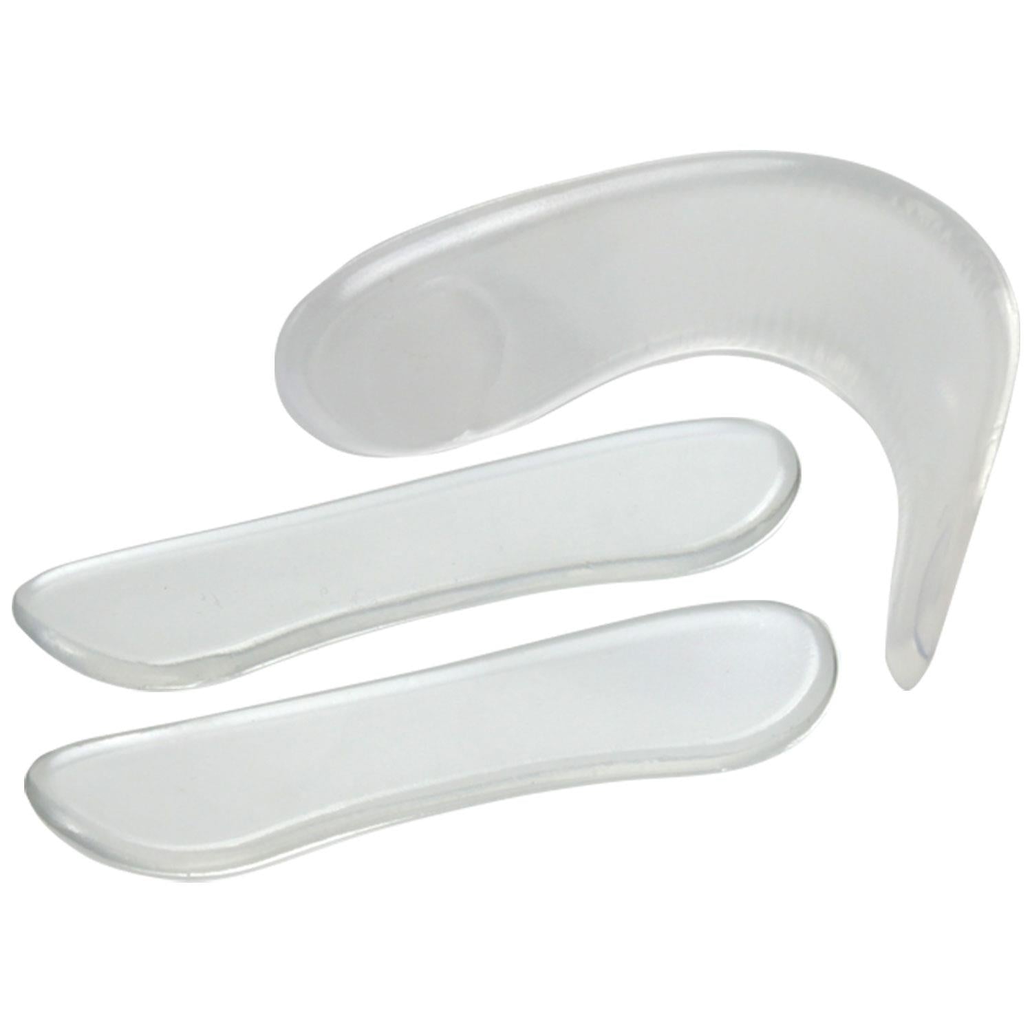 Aquarius Clear Non Slip Gel Heel Liners High Heels Comfort Grip Inserts