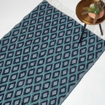 Tula Handwoven Teal & Navy Textured Rug | 120cm x 180cm | Navy Blue