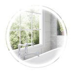 60x60/70x70cm Dimmable Bathroom Mirror With 3 Colours Led | Medium | Silver