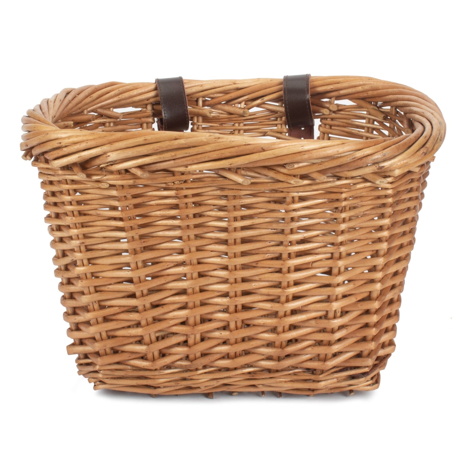 Wicker Heritage Rectangular Bicycle Basket
