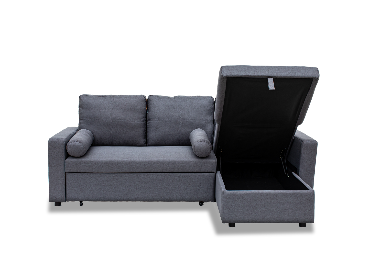 Manhattan 3 Seat Corner Sofa Bed Set - Left Or Right | Grey
