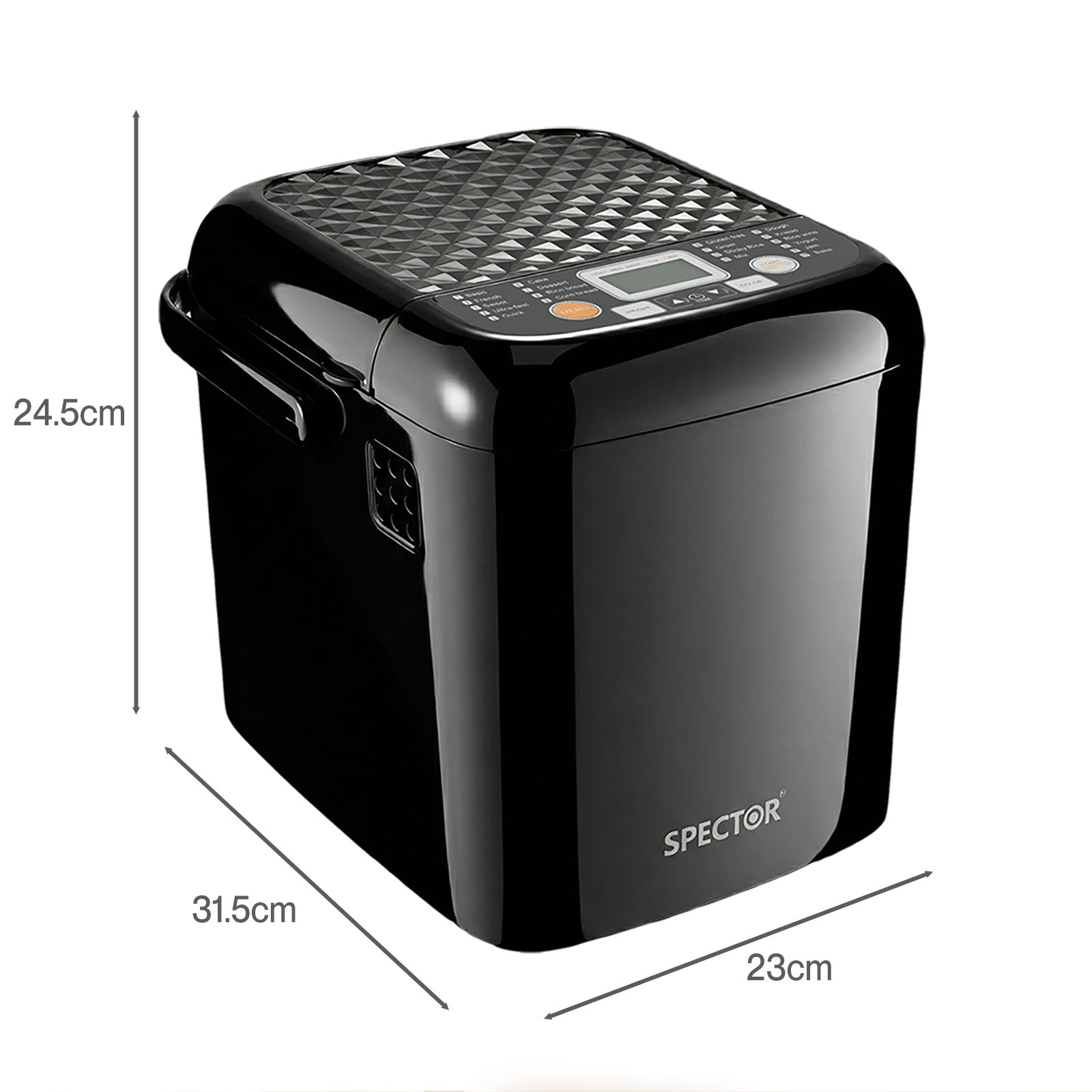 Spector 19 In 1 Bread Maker 1.2lb Bread Machine Low Noise 500w Timer Non Stick