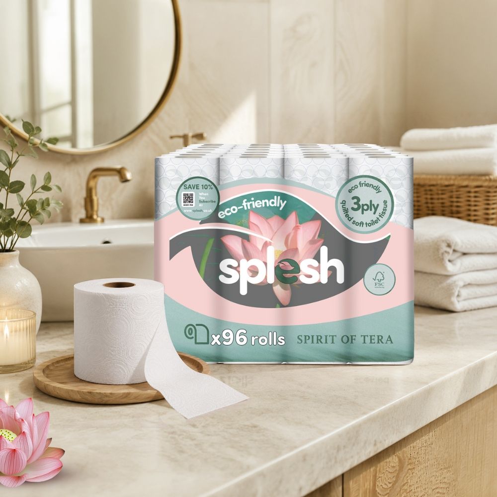 Toilet Roll, Spirits Of Tera – Quilted Soft 3-ply Tissue | 96 Rolls | White