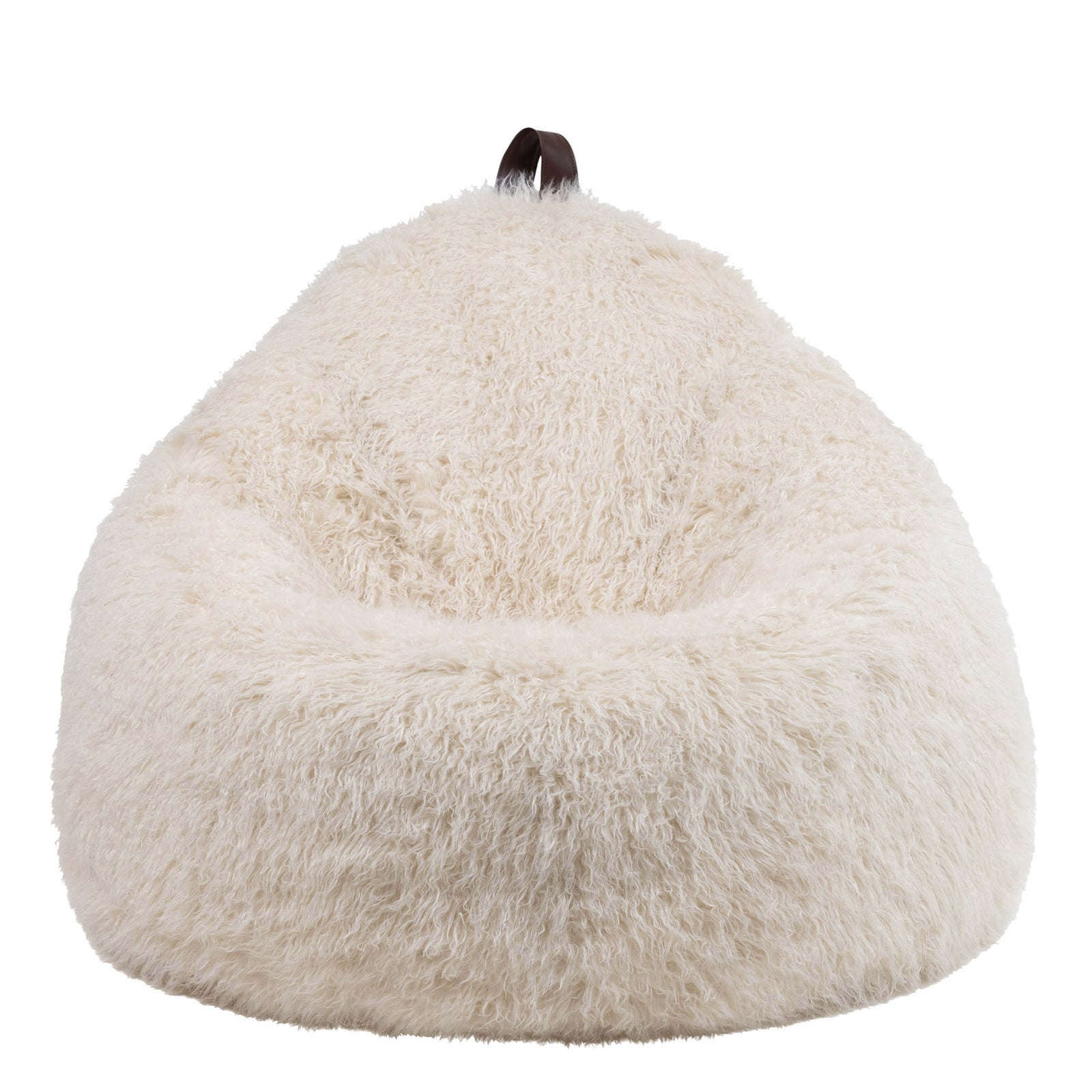 Cocoon Faux Fur Bean Bag Chair | White