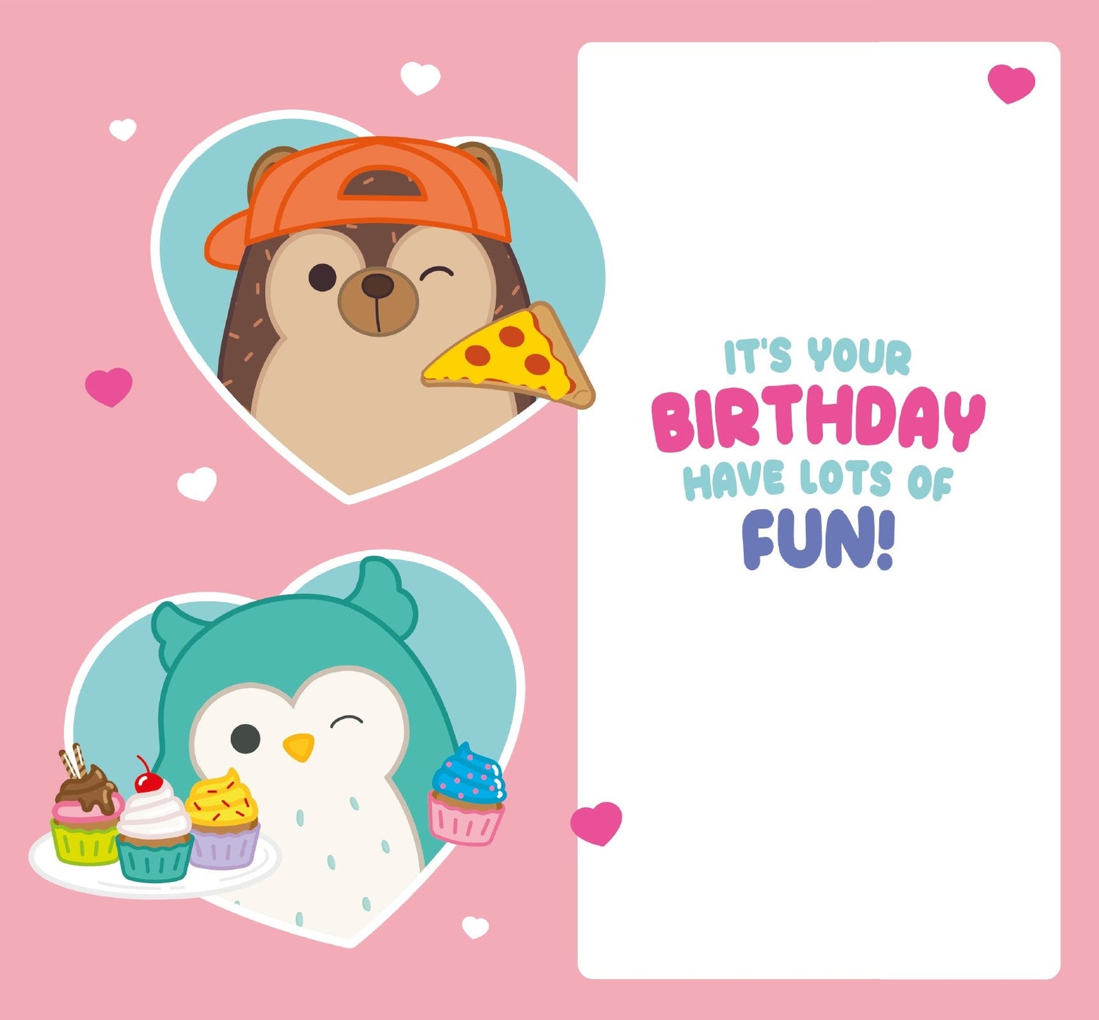 Lets Have A Squish Party' Birthday Card Official Product
