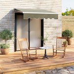 200cm W X 150cm D Outdoor Retractable Patio Awning For Window And Door | One Size